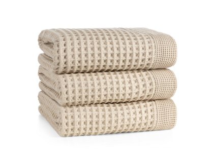 Pamut törölköző MELO bézs színben (Törölköző mérete 70x140 cm)