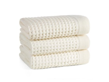 Krém színű MELO pamut törölköző (Törölköző mérete 70x140 cm)