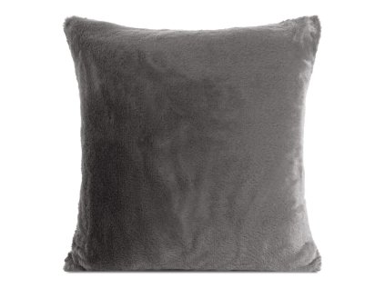 365027 kozusinova dekoracna obliecka na vankus nina v ocelovosivej farbe 45 x 45 cm