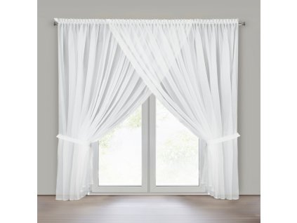 Kész voile függöny csipkeszegéllyel