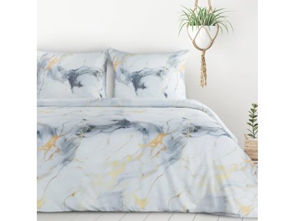 VERANO12 ágynemű márvány mintával (Az ágynemű mérete szélesség x hosszúság: 140x200cm + 1 db 70x80 cm)