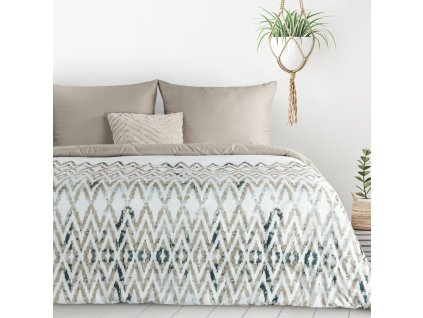 VERANO4 ágynemű geometrikus motívummal (Az ágynemű mérete szélesség x hosszúság: 140x200cm + 1 db 70x80 cm)