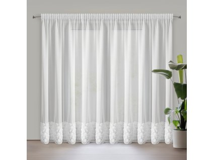 366269 hotova biela zaclona roses 3 na paske 350x270cm