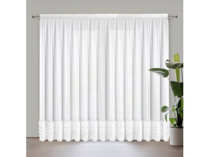 364979 hotova biela zaclona roses 7 na paske 350x270cm