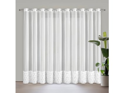 366266 hotova zaclona roses 3 350x250cm biela