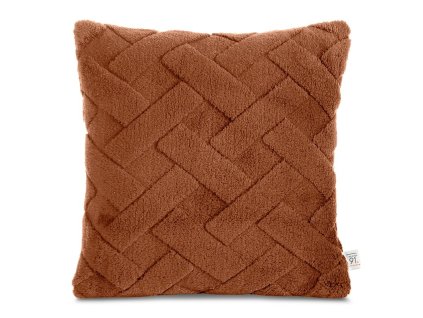 369338 dekoracna obliecka na vankus caro v tehlovej farbe