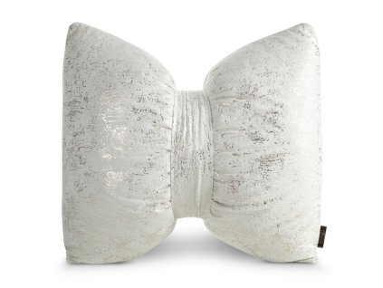 367232 dekoracny zamatovy vankus v tvare masle kremovy s lesklym efektom