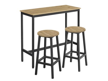 376457 3 barovy stol 2ks barove stolicky dub artisan lbt219b88