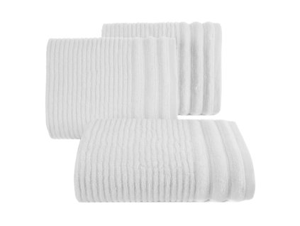 SAMMY pamut törölköző, fehér csíkokkal díszítve (Törölköző mérete 30x50 cm)