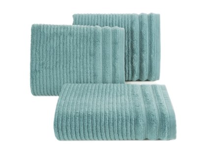 SAMMY pamut törölköző menta csíkokkal díszítve (Törölköző mérete 30x50 cm)