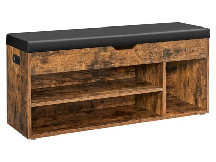 376610 rustikalna skrinka na topanky s podsedakom lhs130b01