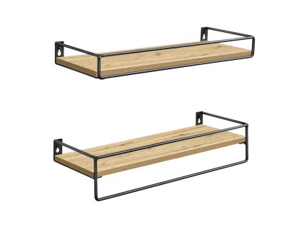 377028 set 2ks nastennych polic dub artisan lws441b88