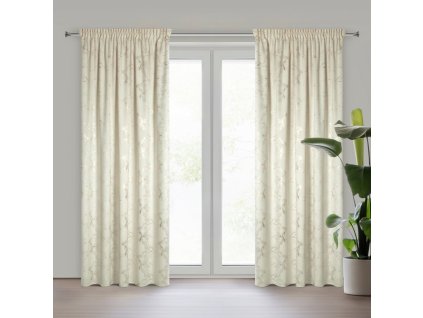 377133 zamatovy zaves raja na riasiacej paske 140 x 270 cm v kremovej farbe