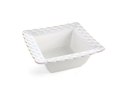 Dísztál BELIA01 23 x 23 x 9 cm - krém