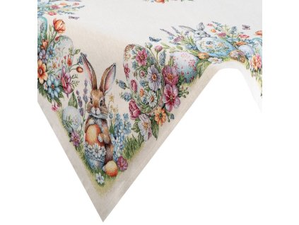 377643 gobelinovy obrus na stol so zajacikom 100 x 100 cm