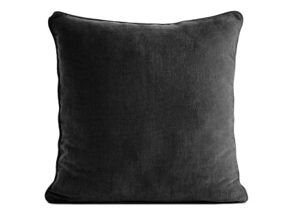 366485 dekoracna obliecka na vankus vani zo zenilkovej latky v ciernej farbe 45 x 45 cm