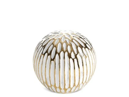 384109 dekoracna keramicka gula andrea 9 cm biela