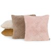 CARO dekoratív párnahuzat sötét bézs színben