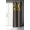 Díszfüggöny GINKO barna színben