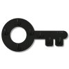 Fa kulcstartó Retro fekete kulcs