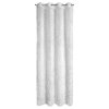 Margaret pamut függöny mohair cérnával díszítve - fehér
