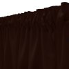 Rövid egyszínű függöny - Sötétbarna
