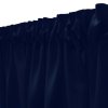 Rövid egyszínű függöny - sötétkék