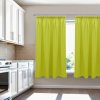 Rövid egyszínű függöny - lime zöld