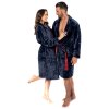 Luxus Roger sötétkék női fürdőköpeny
