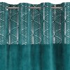 Luxus Bársonyfüggöny - türkiz-ezüst ZKDB-07