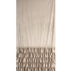 Luxus CARLI szalagfüggöny fodrokkal és csillogó kristály övvel - bézs