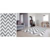 Modern szőnyeg HOME art szürke cikkcakk mintával