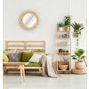 Kerek fa tükör BOHO 36cm