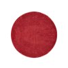 Kerek szőnyeg hosszú szálú SOFTSHINE piros
