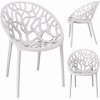 ALBERO műanyag dizájn szék fehér