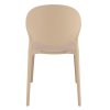 Műanyag szék JUSTIN világos bézs