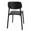 Műanyag design szék LARA fekete 3