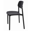 Műanyag design szék LARA fekete 4