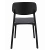 Műanyag design szék LARA fekete 7