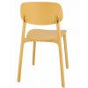 Műanyag design szék LARA mustár 3