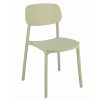 Műanyag design szék LARA zsálya zöld 2