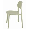 Műanyag design szék LARA zsálya zöld 4