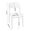 Műanyag szék TREX fehér 1