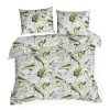 ELLEN Ágyneműhuzat zöld levél motívummal