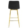 2 db NADO bárszék készlet - fekete / arany lábakkal