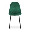 Bársony étkezőszék ASTI sötétzöld