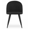 Bársony étkezőszék BELLO - fekete