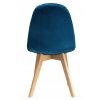 Bársony étkezőszék COLIN sötétkék