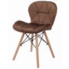 Bársony étkezőszék MATIAS barna1