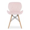 Bársony étkezőszék Matias rózsaszín